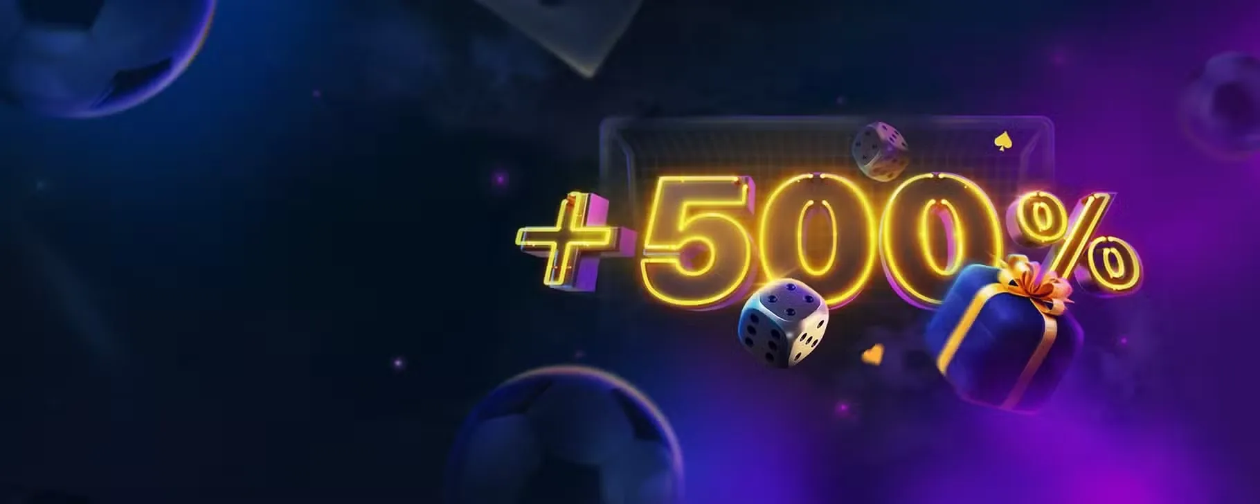 bônus +500% no depósito